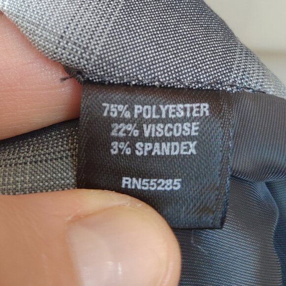 Express Gray Mixed Plaid Skirt Pencil Straight High Waist Workwear Office - Picture 9 of 11